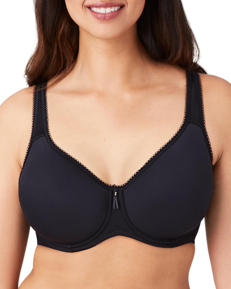 Wacoal Women's Basic Beauty Lightly Padded Underwire Full Coverage T-Shirt Bra, 853192, Black, 38DDD - Image 1
